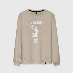 Свитшот хлопковый мужской James dunk, цвет: миндальный
