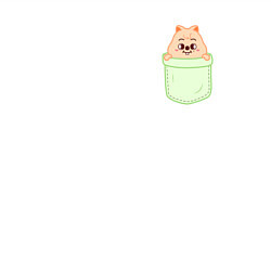 Свитшот хлопковый мужской Han quokka in pocket, цвет: белый — фото 2