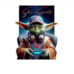 Свитшот хлопковый мужской Star eSports - Yoda, цвет: белый — фото 2
