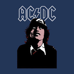 Свитшот хлопковый мужской AC DC Ангус Янг навсегда, цвет: тёмно-синий — фото 2