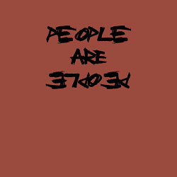 Свитшот хлопковый мужской Depeche Mode - people are people font, цвет: кирпичный — фото 2