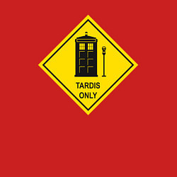 Свитшот хлопковый мужской Tardis only, цвет: красный — фото 2