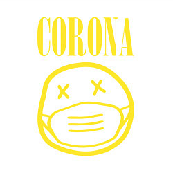 Свитшот хлопковый мужской Nirvana corona, цвет: белый — фото 2