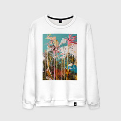 Мужской свитшот Абстрактная графическая картина с пальмами