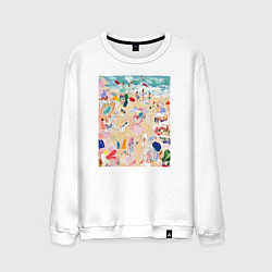 Мужской свитшот Абстрактная картина пляжа