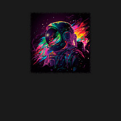 Свитшот хлопковый мужской Космический огонь, цвет: черный — фото 2