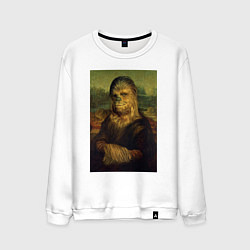 Свитшот хлопковый мужской Чубакка - Мона Лиза, цвет: белый
