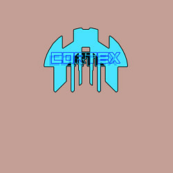 Свитшот хлопковый мужской Cortex голубой aneurism iv, цвет: пыльно-розовый — фото 2