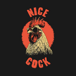 Свитшот хлопковый мужской Милый петушок, цвет: черный — фото 2