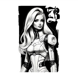Свитшот хлопковый мужской Barbie - sketch ai art fantasy, цвет: белый — фото 2