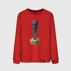 Свитшот хлопковый мужской Ender Man, цвет: красный
