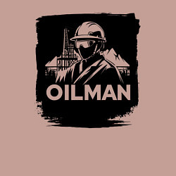 Свитшот хлопковый мужской Нефтяник, цвет: пыльно-розовый — фото 2