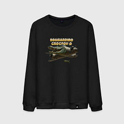Свитшот хлопковый мужской Bombardino Crocodillo, цвет: черный