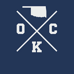 Свитшот хлопковый мужской OKC map, цвет: тёмно-синий — фото 2