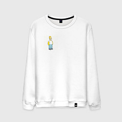 Свитшот хлопковый мужской Гомерчик, цвет: белый