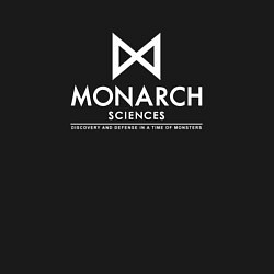 Свитшот хлопковый мужской Монарх логотип, цвет: черный — фото 2