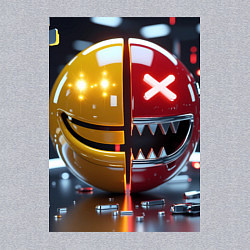 Свитшот хлопковый мужской Смайлик твоего переменного настроения, цвет: меланж — фото 2