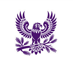 Свитшот хлопковый мужской Орёл расправил крылья, цвет: белый — фото 2