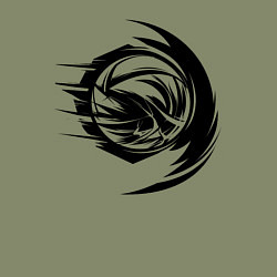 Свитшот хлопковый мужской Волейбольный мяч вихревой удар, цвет: авокадо — фото 2