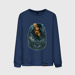 Мужской свитшот XXXTentacion внутри облаков