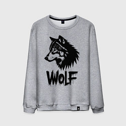 Мужской свитшот Волк в стиле граффити