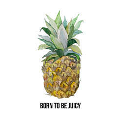 Свитшот хлопковый мужской Ананас Born to be juicy, цвет: белый — фото 2