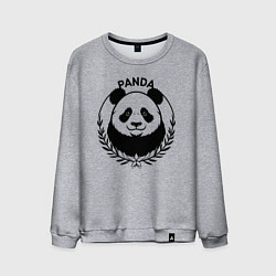 Мужской свитшот Панда в лавровом венке