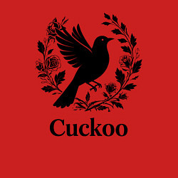 Свитшот хлопковый мужской Кукушка в цветах, цвет: красный — фото 2