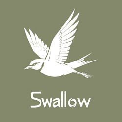 Свитшот хлопковый мужской Летящая ласточка, цвет: авокадо — фото 2