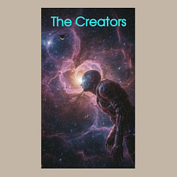 Свитшот хлопковый мужской The Creators - space giant, цвет: миндальный — фото 2