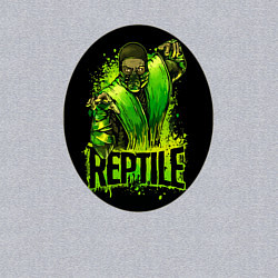 Свитшот хлопковый мужской Reptile warrior - Mortal Kombat, цвет: меланж — фото 2