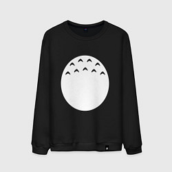 Свитшот хлопковый мужской Живот Тоторо, цвет: черный
