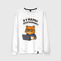 Мужской свитшот Я у мамы программист
