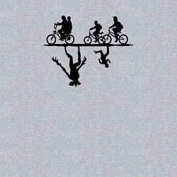 Свитшот хлопковый мужской Очень странные дела параллельный мир, цвет: меланж — фото 2