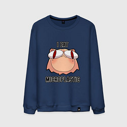 Мужской свитшот Некоарк - Neco Arc - I eat microplastic - anime me