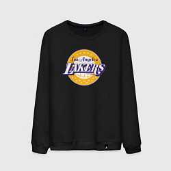 Свитшот хлопковый мужской Lakers star, цвет: черный