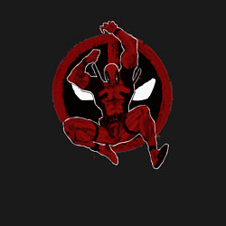 Свитшот хлопковый мужской Deadpool jump, цвет: черный — фото 2