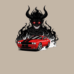 Свитшот хлопковый мужской Dodge - Demon SRT, цвет: миндальный — фото 2