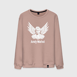 Мужской свитшот Энди Уорхол с ангельскими крыльями