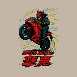 Свитшот хлопковый мужской Speed demon, цвет: миндальный — фото 2