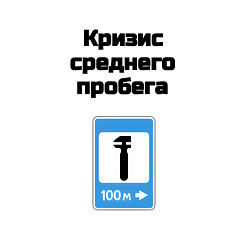 Свитшот хлопковый мужской Кризис среднего пробега, цвет: белый — фото 2