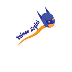 Свитшот хлопковый мужской Бэтмен начинается, цвет: белый — фото 2