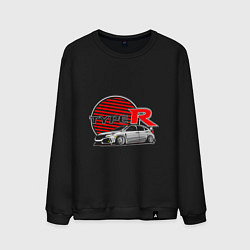 Свитшот хлопковый мужской Honda Civic Type R, цвет: черный