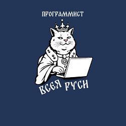 Свитшот хлопковый мужской Программист всея Руси, цвет: тёмно-синий — фото 2