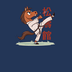 Свитшот хлопковый мужской Иго-го каратист, цвет: тёмно-синий — фото 2