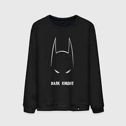 Свитшот хлопковый мужской Batman dark knight, цвет: черный