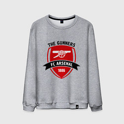 Свитшот хлопковый мужской FC Arsenal: The Gunners, цвет: меланж