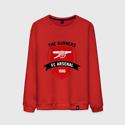 Свитшот хлопковый мужской FC Arsenal: The Gunners, цвет: красный