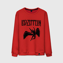 Свитшот хлопковый мужской Led Zeppelin, цвет: красный