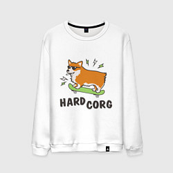 Свитшот хлопковый мужской Hardcorg, цвет: белый